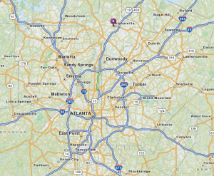 Map of Diminished Value of Georgia