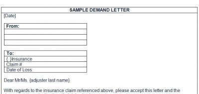 Sample Diminished Value Demand Letter