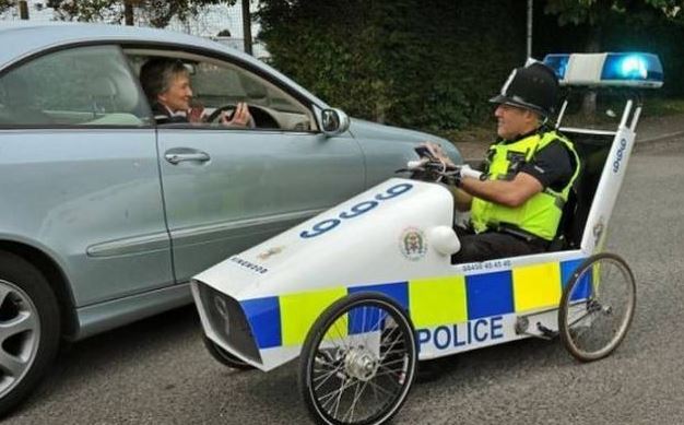 Funny English Cop Car