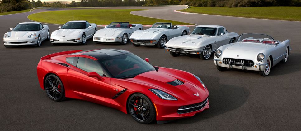 Corvette-Generations-C1-through-C7