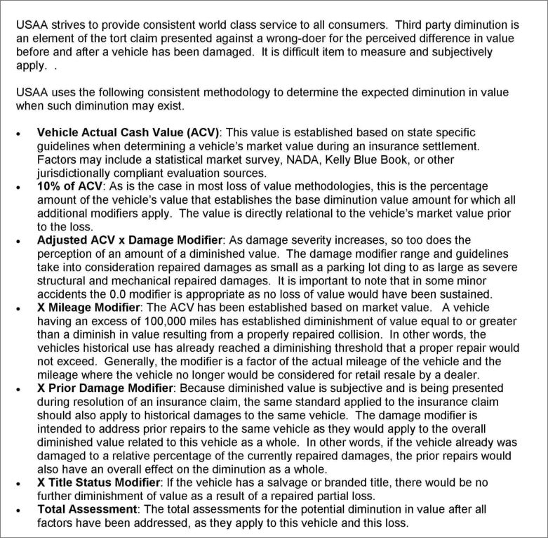 USAA-Diminished-Value-Methodology
