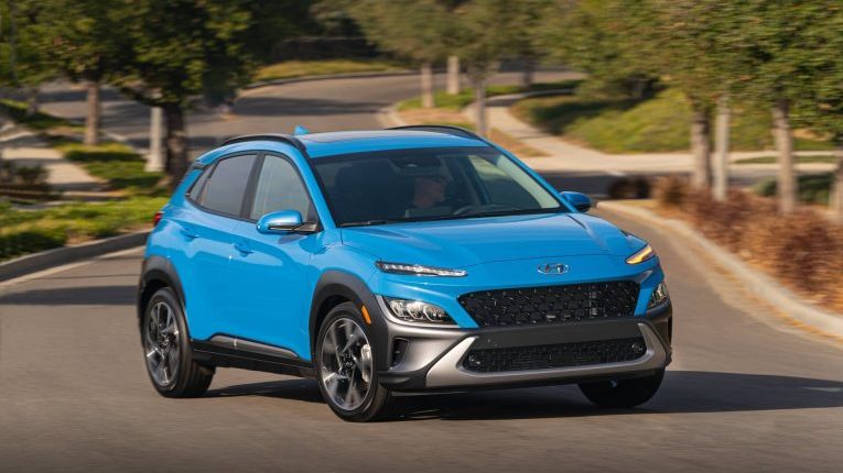 2022 Blue Hyundai Kona