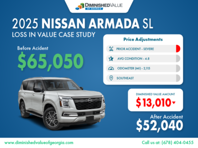 2025 Nissan Armada Diminished Value Example