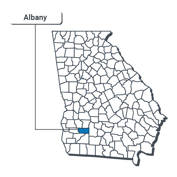 Albany County- -Map Illustration