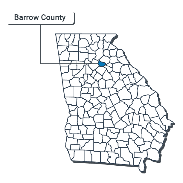 Barrow County Map Illustration