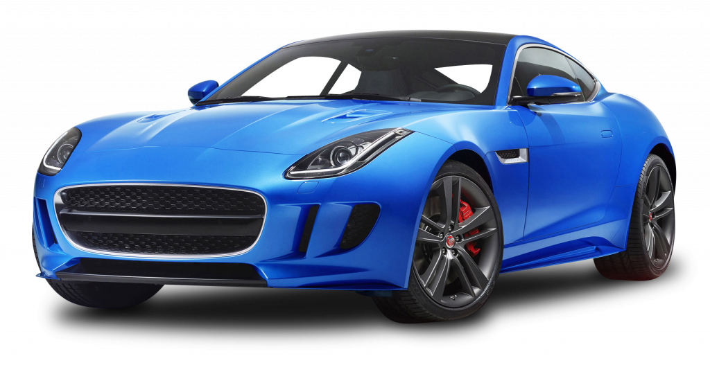Blue Jaguar F TYPE Luxury Sports Car