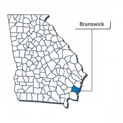 Brunswick County- -Map Illustration