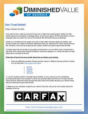 Can I Trust Carfax?