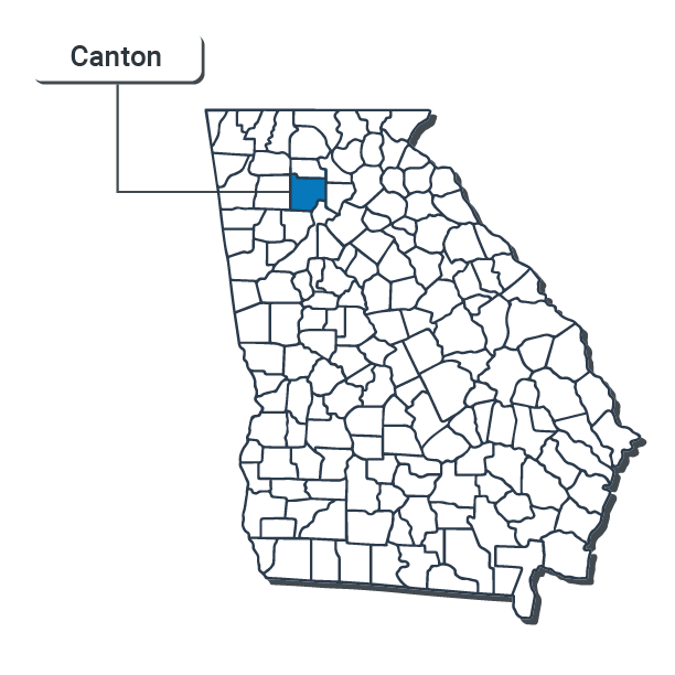 Canton Map Illustration