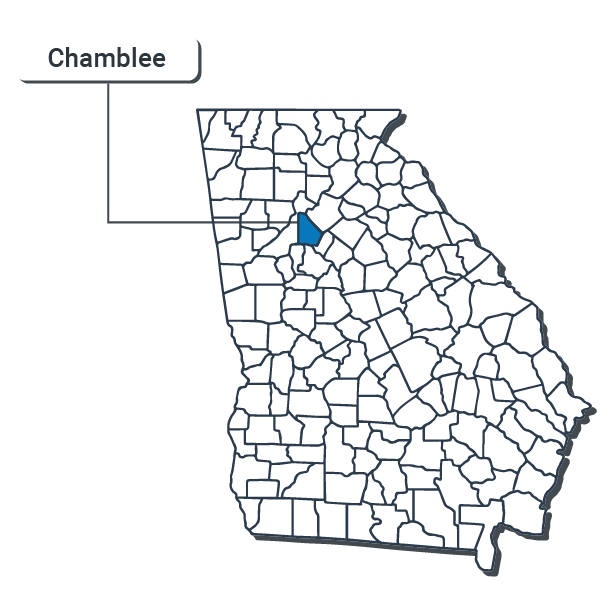 Chamblee Map Illustration