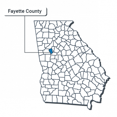 Fayette County Map Illustration