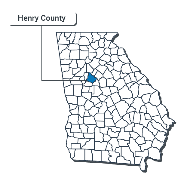 Henry County Map Illustration