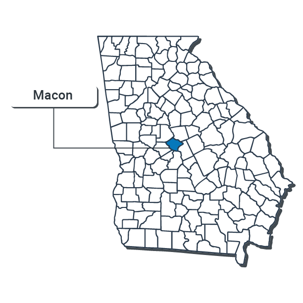 Macon Map Illustration