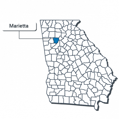 Marietta Map Illustration | Diminished Value Georgia, Car Appraisals ...