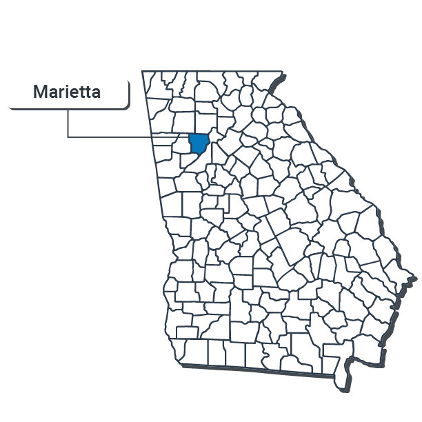 Marietta Map Illustration