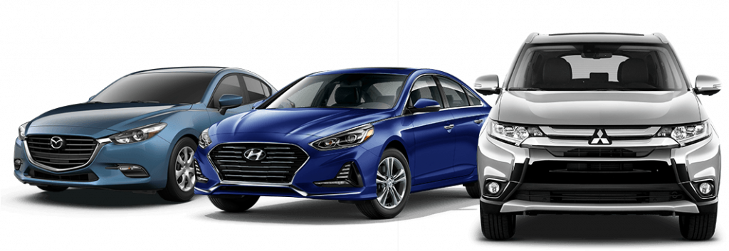 Mazda - Hyundai - Mitsubishi cars