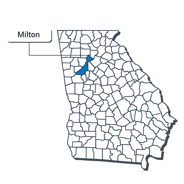 Milton Map Illustration