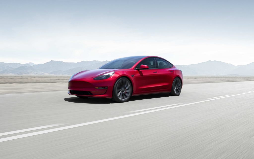 Red-Tesla-Model-3