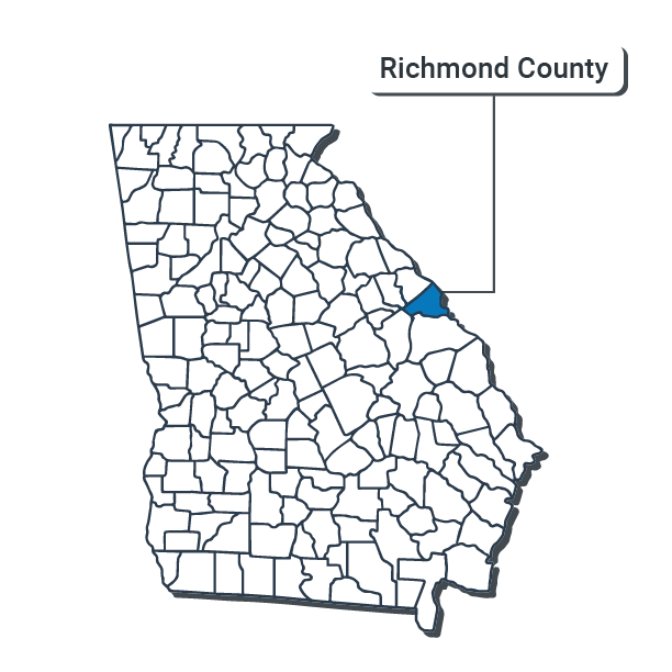 Richmond County Map Illustration