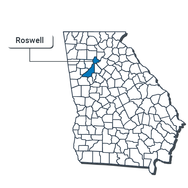 Roswell Map Illustration