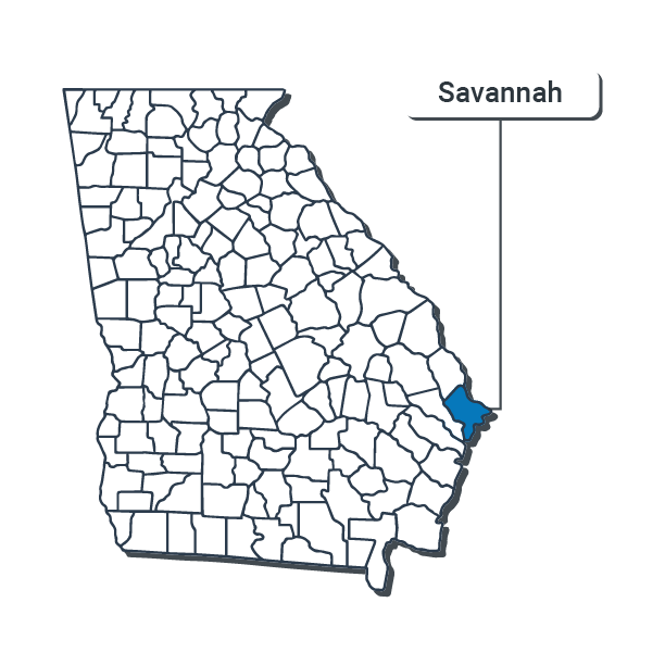 Savannah County- -Map Illustration