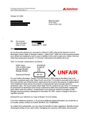 State Farm 17c Letter | DVGA