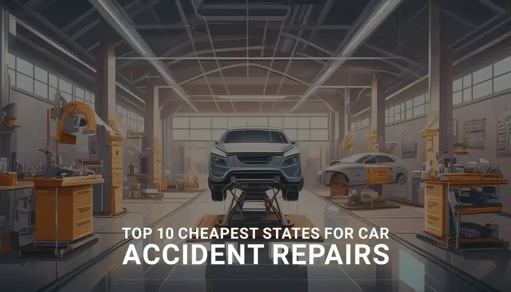 Top 10 Cheapest States for Accident Repairs - Banner