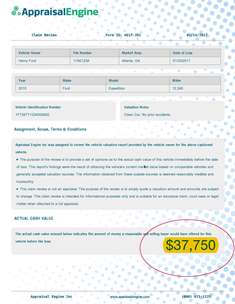 Total Loss Car Appraisal Reports Diminished Value Of Georgia Diminished Value Georgia Car Appraisals For Insurance Claims