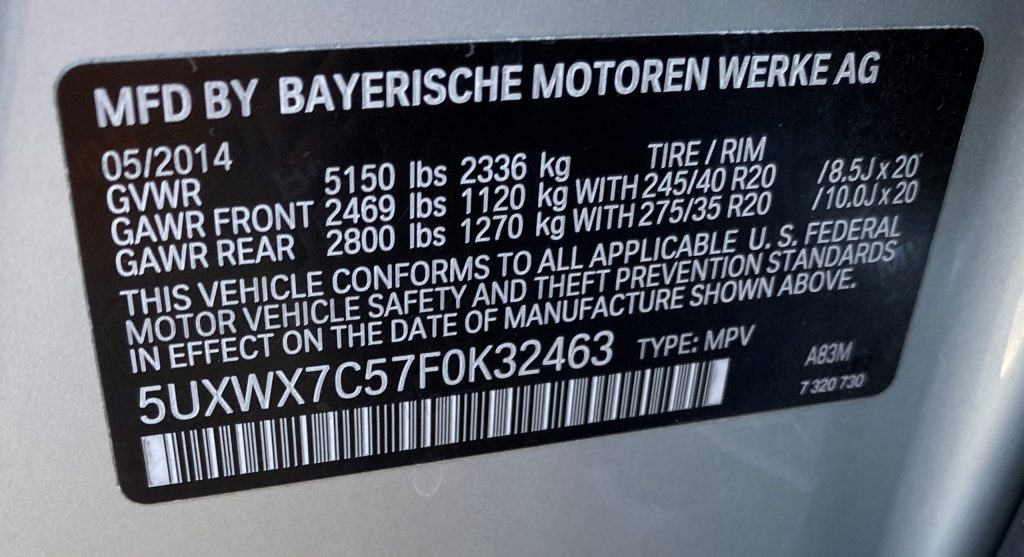 VIN Year Chart 1981 to 2040 Diminished Value of