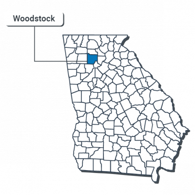 Woodstock Map Illustration