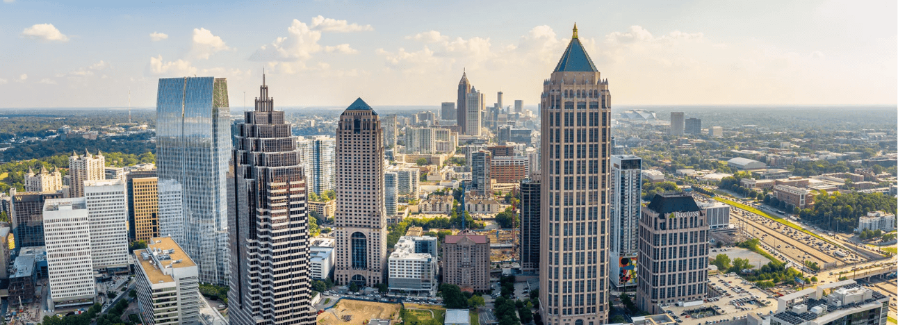 atlanta-skyline-car-accident-statistics-diminished-value-georgia – Diminished Value of Georgia, Car Appraisals for Insurance Claims Aerial view of the Atlanta Georgia skyline showing Midtown high-rises and urban corridors where thousands of car accidents occur each year | Diminished Value of Georgia, Car Appraisals for Insurance Claims