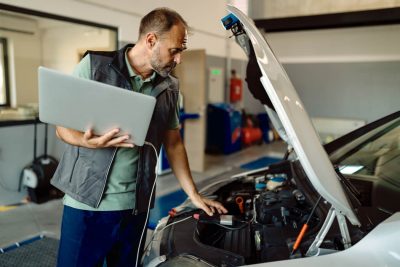 collision repair process step7 - vehicle system check