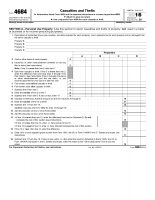 IRS Form 4684 - Casualties and Thefts